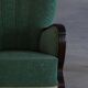 Paire de fauteuils lounge Art déco, fabriqués par un ébéniste danois, années 1940