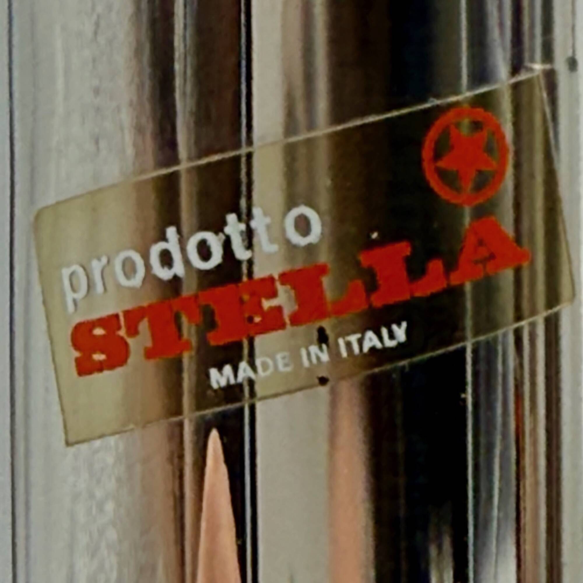 Mid Century Menage Set in Polished Stainless Steel from Stella, Made in Italy, 1970s