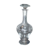 Carafe reims en cristal de saint-louis décor gravé à l'acide "cristal de roche" 1930