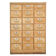 Wooden workshop cabinet with 21 labeled drawers (140 x 97 x 62cm)