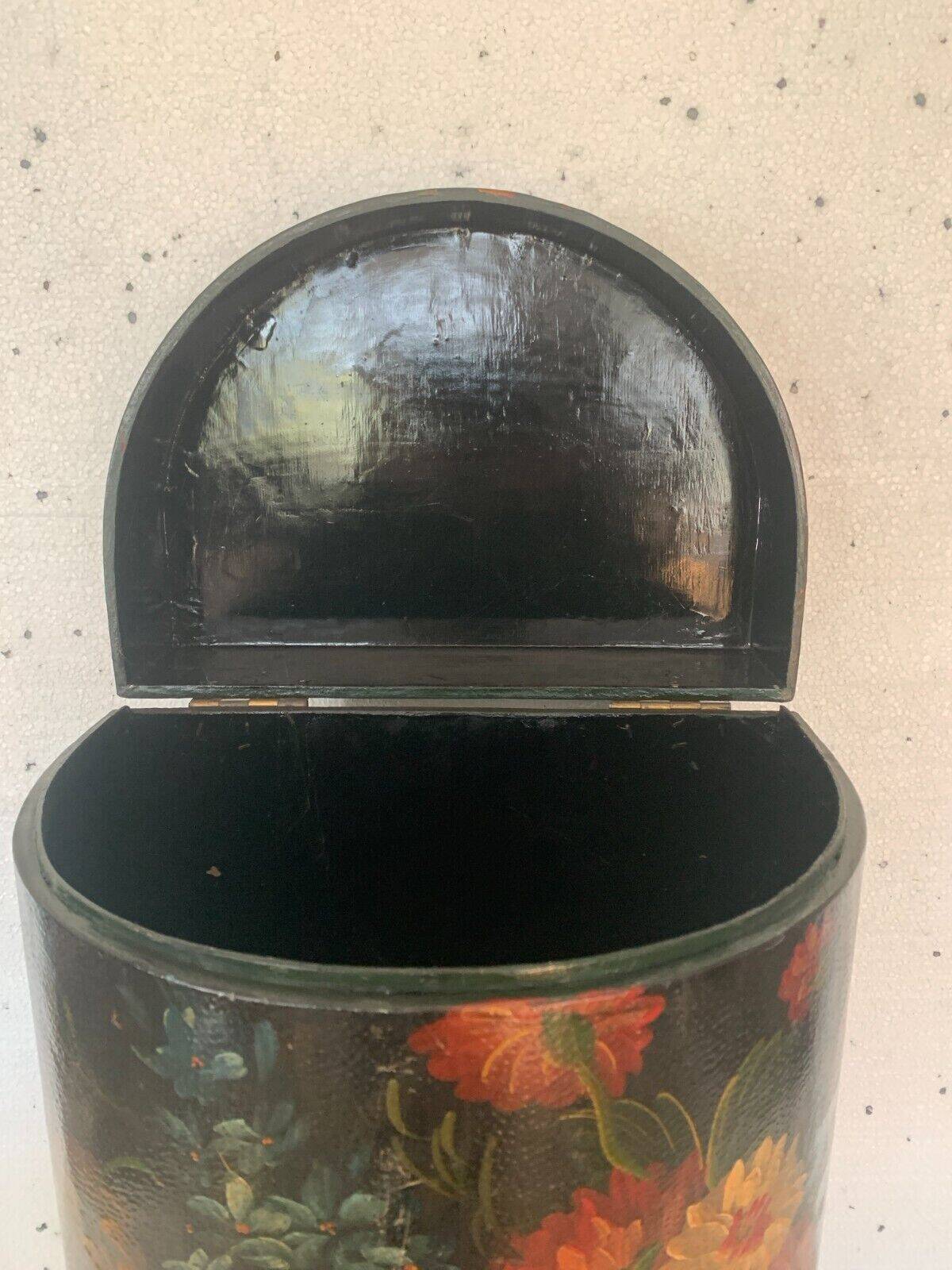 Box painted in half moon 20th century storage chest