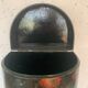 Box painted in half moon 20th century storage chest