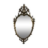Oval gilded mirror