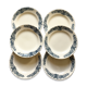 6 assiettes plates Terre de Fer Salins