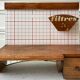 Vintage pine coffee kitchen shelf 70s