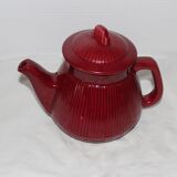 Red vintage teapot