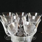 Crystal wine glass