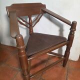 Corner tripod monk chair Munkstol Solid oak