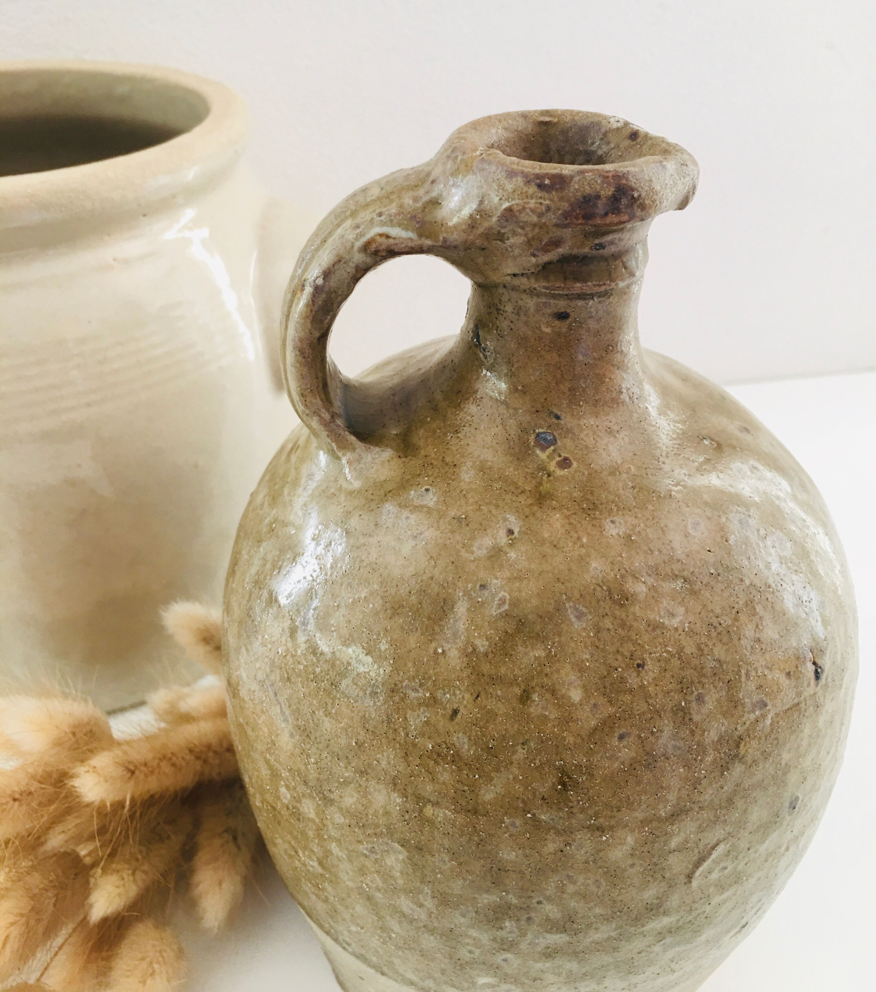 Vintage stoneware pitcher