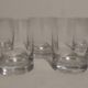 Set of 5 soda or whisky glasses signed "Daum France"