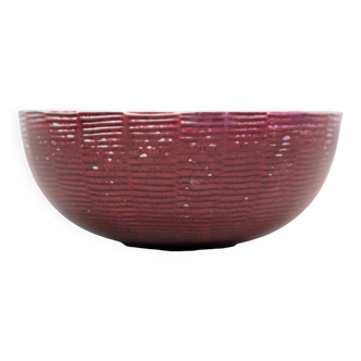 Ceramic Bowl Model 20.717 Made In Oxblood Colored Glaze By Axel Salto For Royal Copenhagen