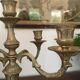 Pair of gilded bronze chandeliers