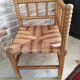 Mulched corner chair and light wood