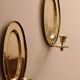 Pair Of Mid Century Swedish Brass Sconces