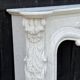 Louis XV Style Fireplace in Carrara Marble, Circa 1980
