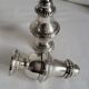 Salt and Pepper Shaker Set in Silver-Plated Metal