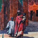 Orientalist lithograph from the 1950s