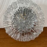 Vontage molded glass ceiling / wall light from the 70s