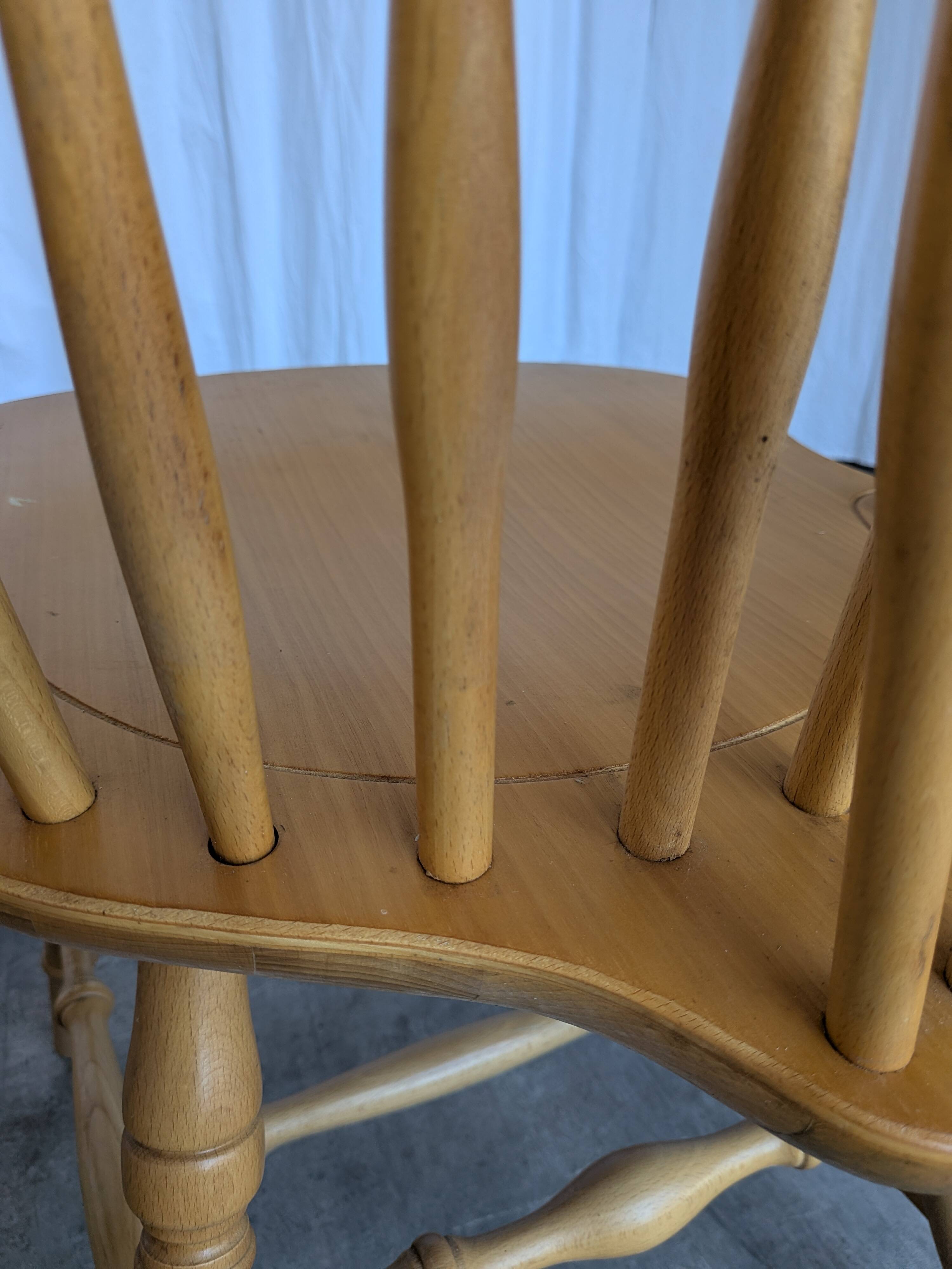 Vintage Windsor Style Dining Chair: Rustic Farmhouse Kitchen