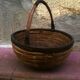 Vintage rattan basket
