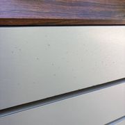 Pair of vintage rosewood and brushed aluminium chests of drawers