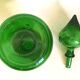 Carafe with stopper Empoli green 1970s Height 27 cm