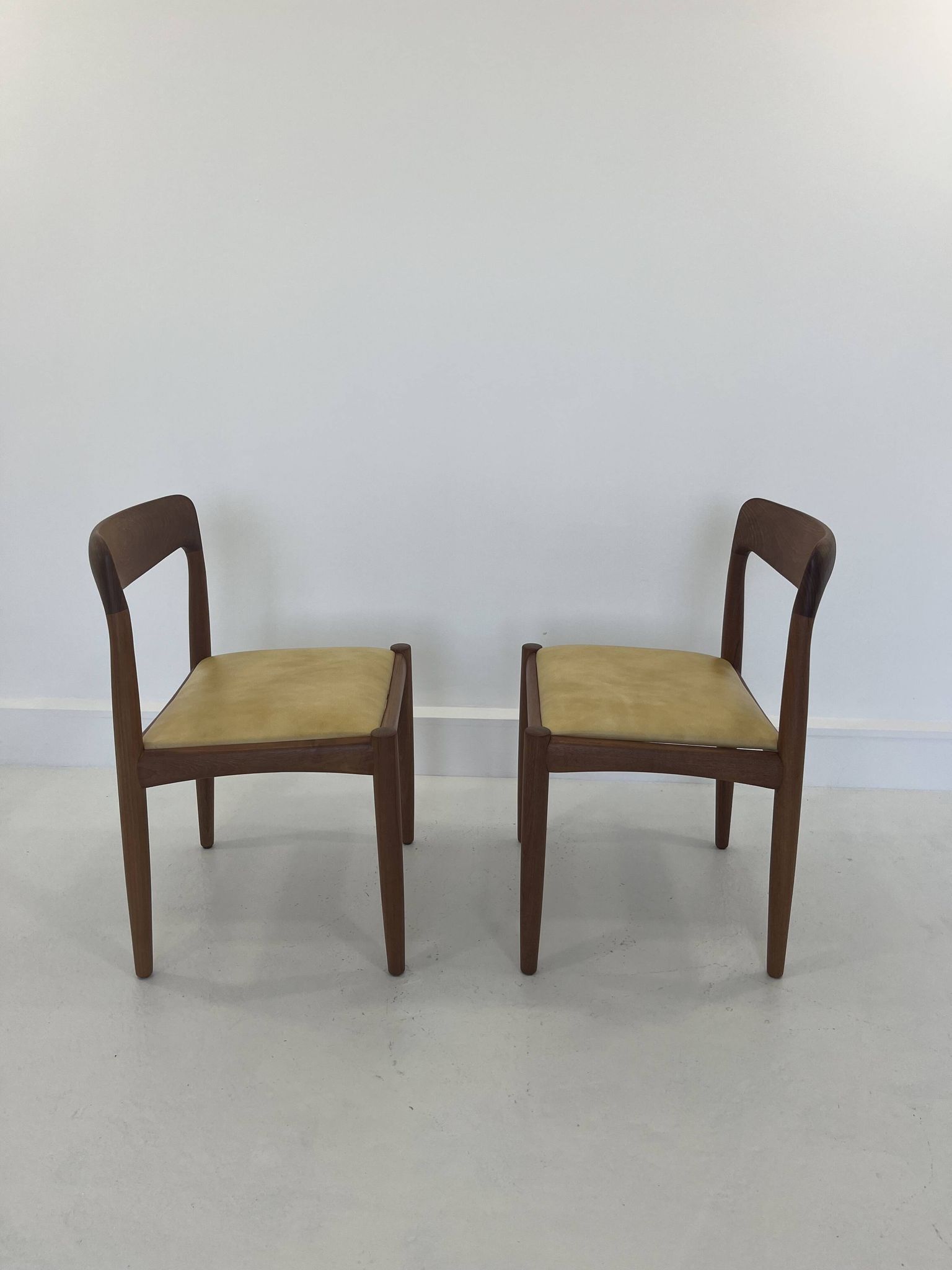 Vintage Danish Dining Chairs in Teak by H.W. Klein for Bramin, Set of 2