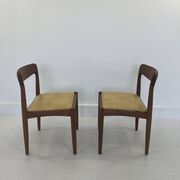 Vintage Danish Dining Chairs in Teak by H.W. Klein for Bramin, Set of 2