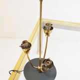Table lamp triple 50's with verrines form "thrush" 1950