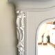 Miroir antique 128 x 170 bois sculpté