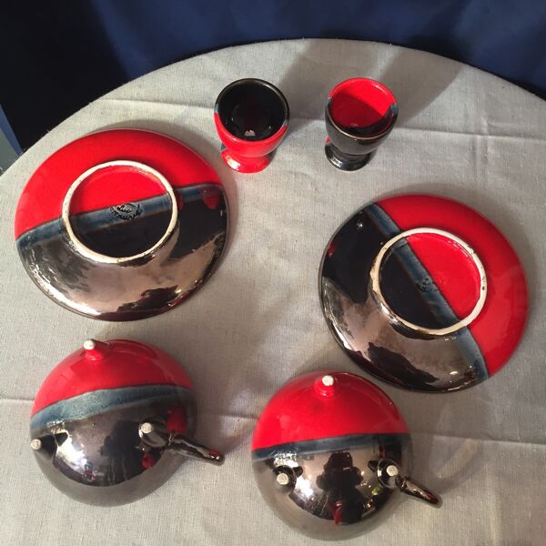 Tete a tete Luc Vallauris rouge et noir