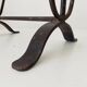 Brutalist wrought iron magazine rack from the 1960s.