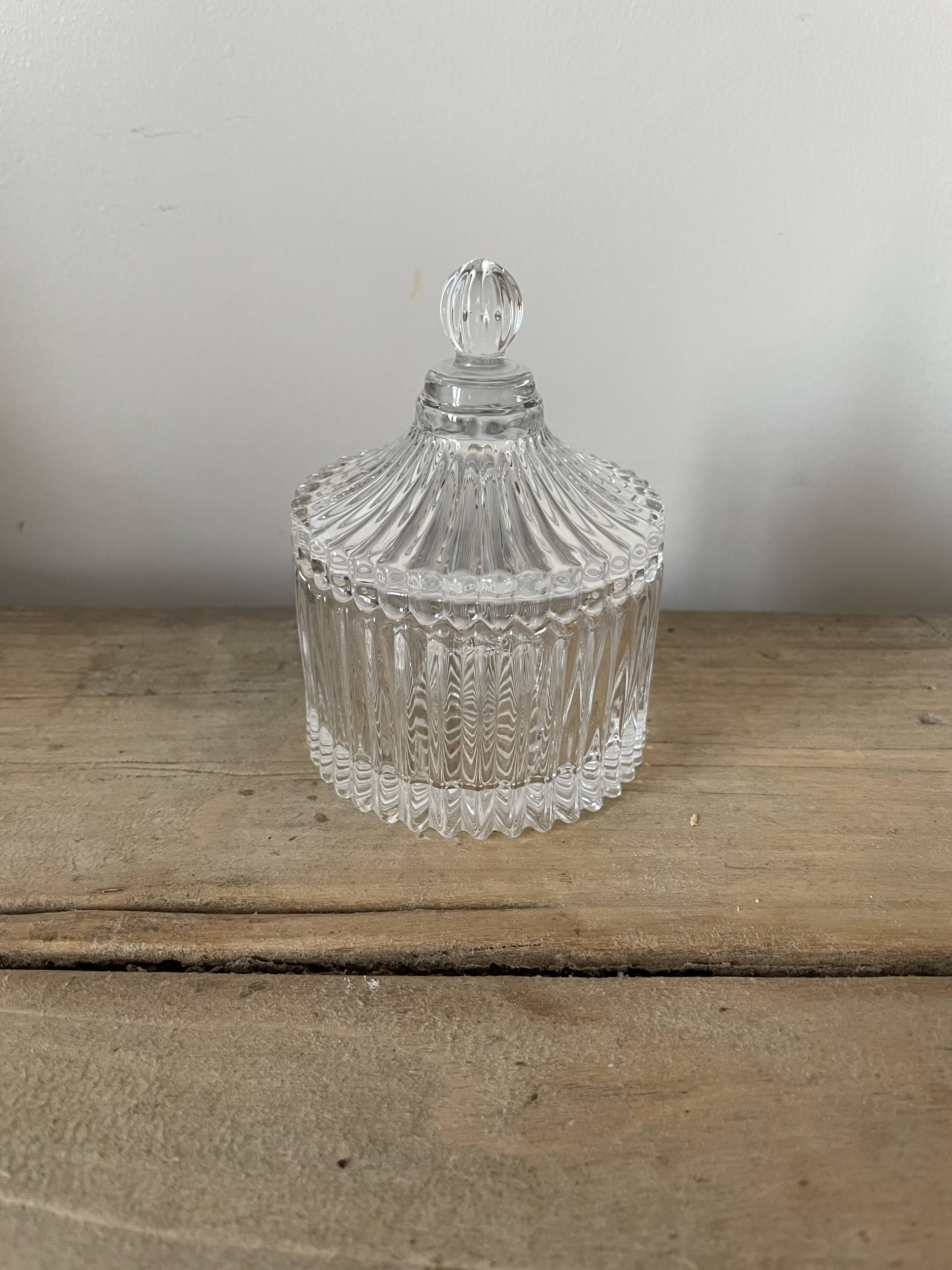 Small glass candy dish