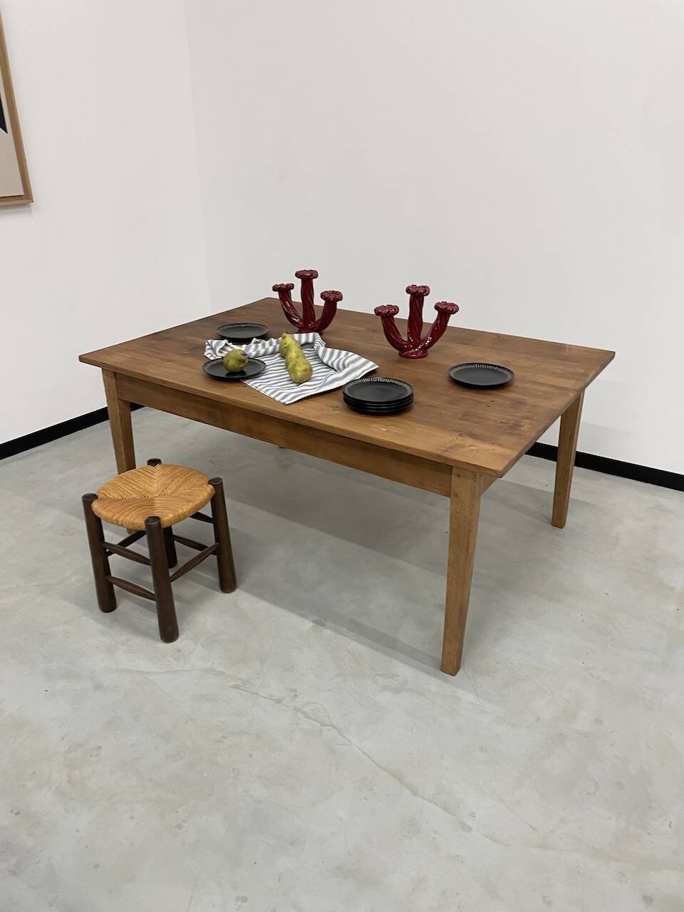 Pine farmhouse table 160 x 110 cm