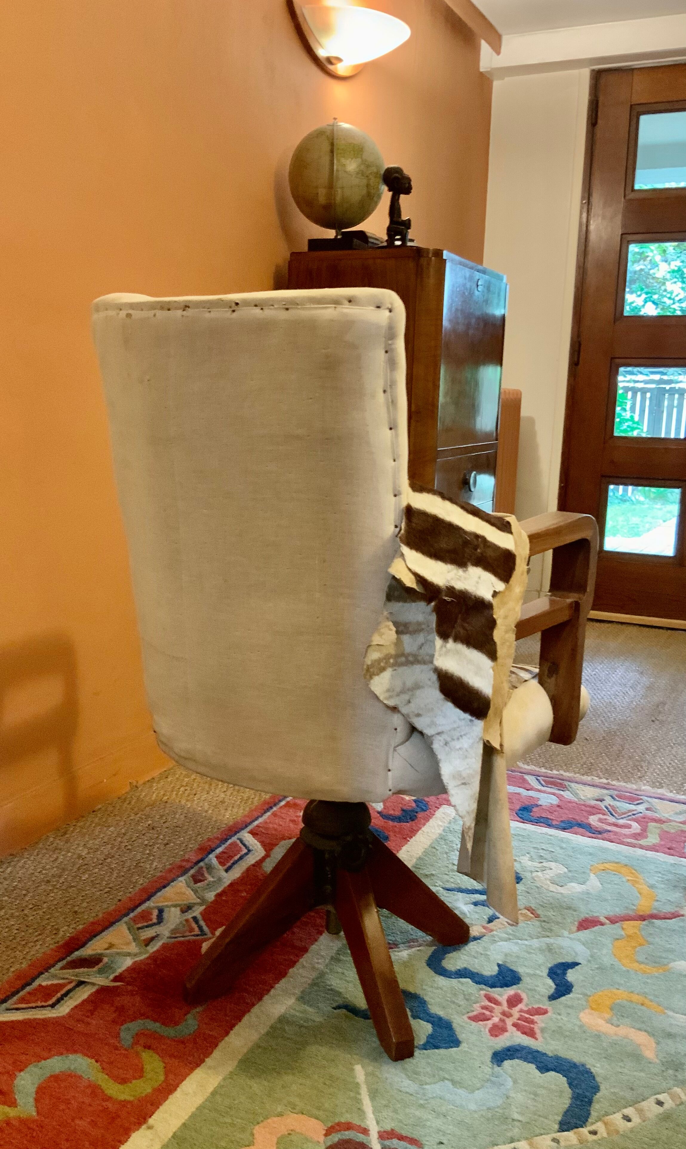 Mahogany marine chair