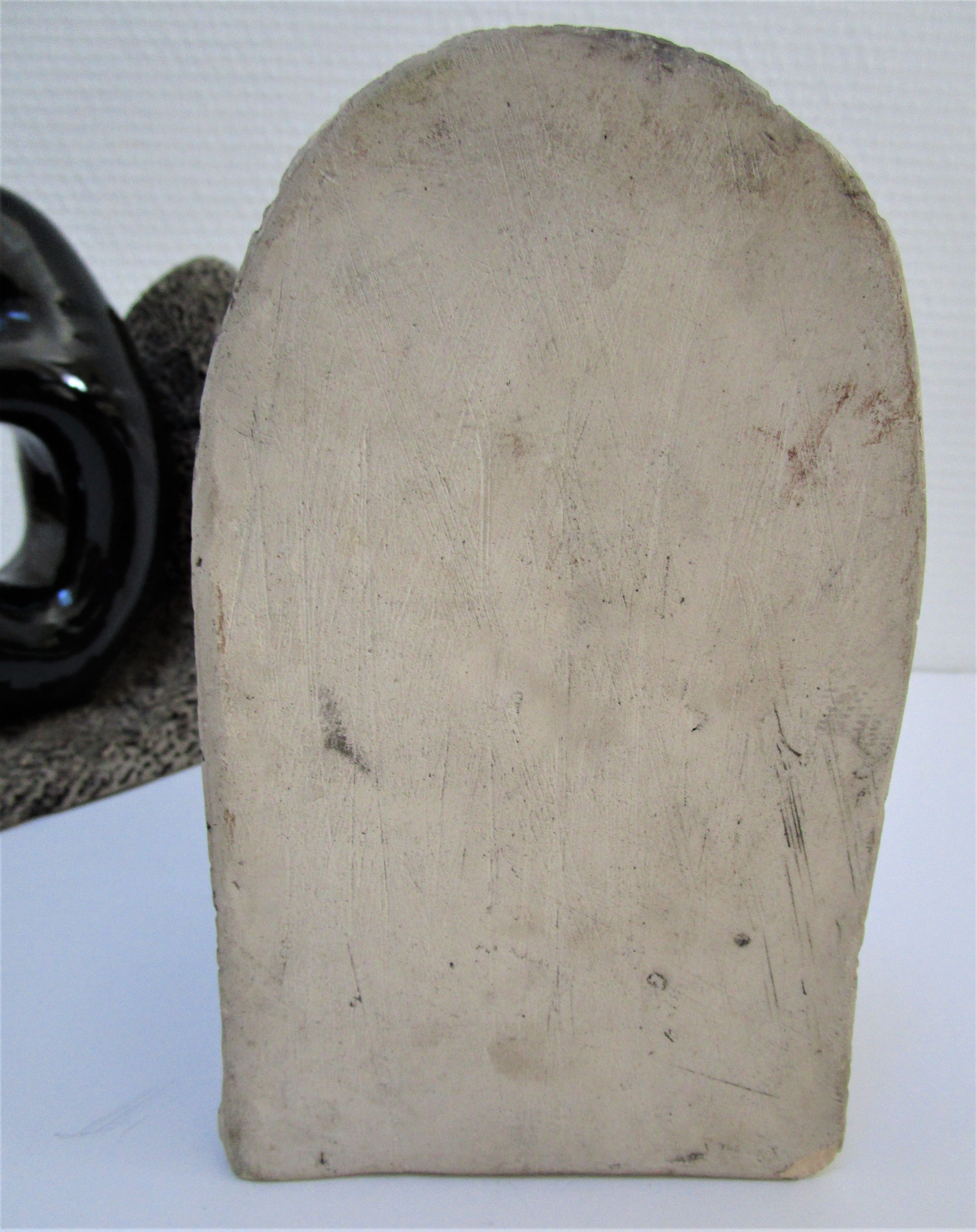 Pair of sculptural ceramic bookends design 70s