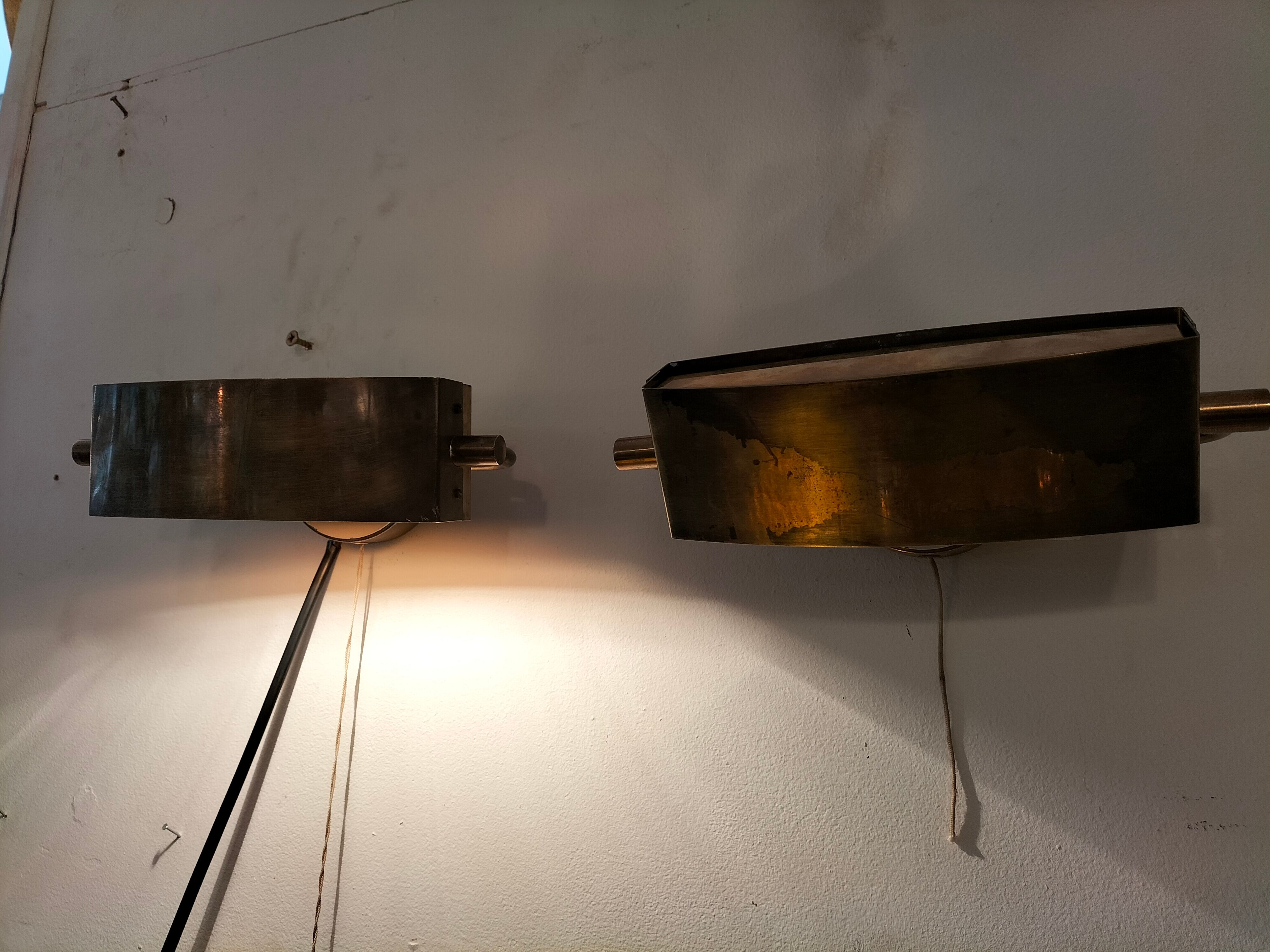 Pair wall lamps