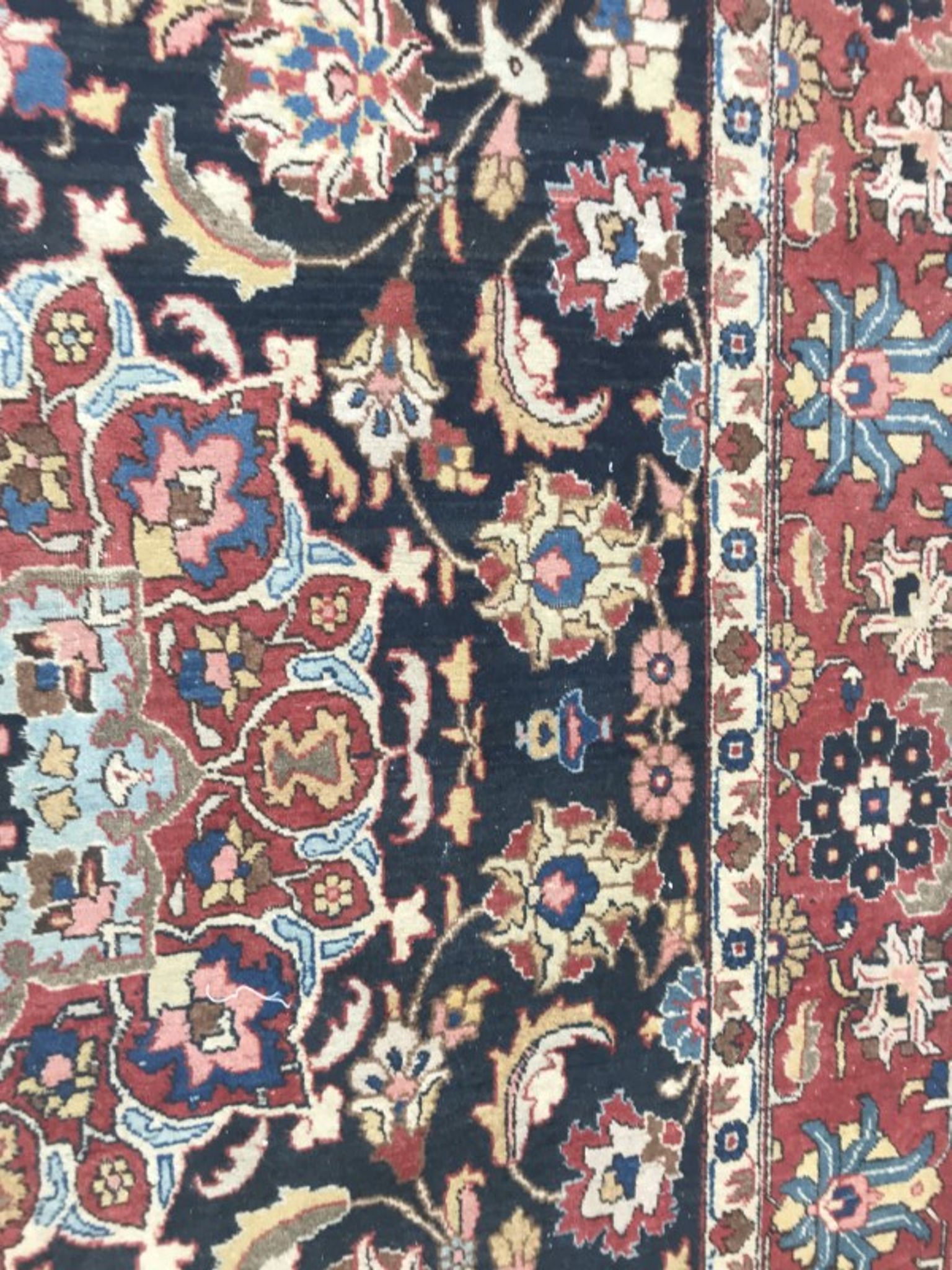 Carpet old Persian Tabriz done hand 200 X 300 cm