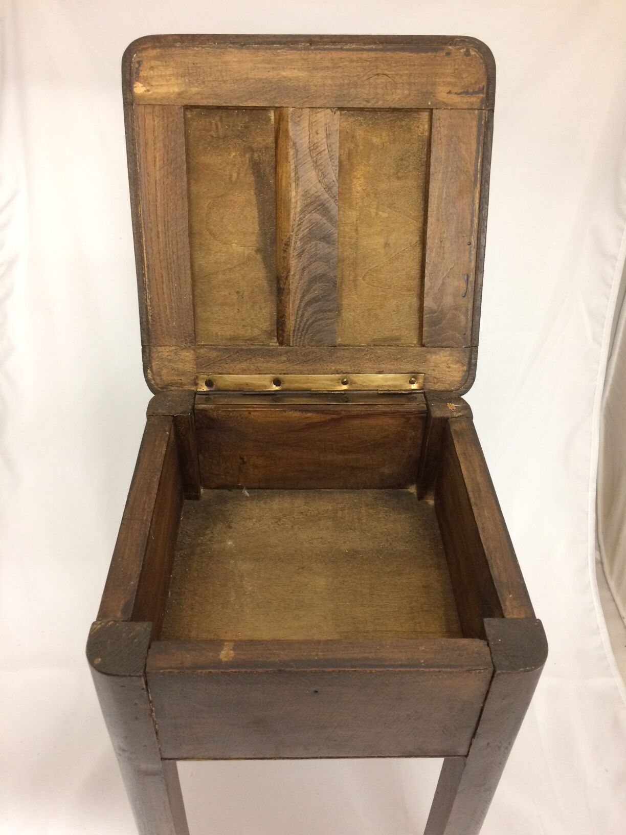 Vintage wooden chest stool