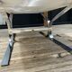 Table basse marbre calacatta design 1970