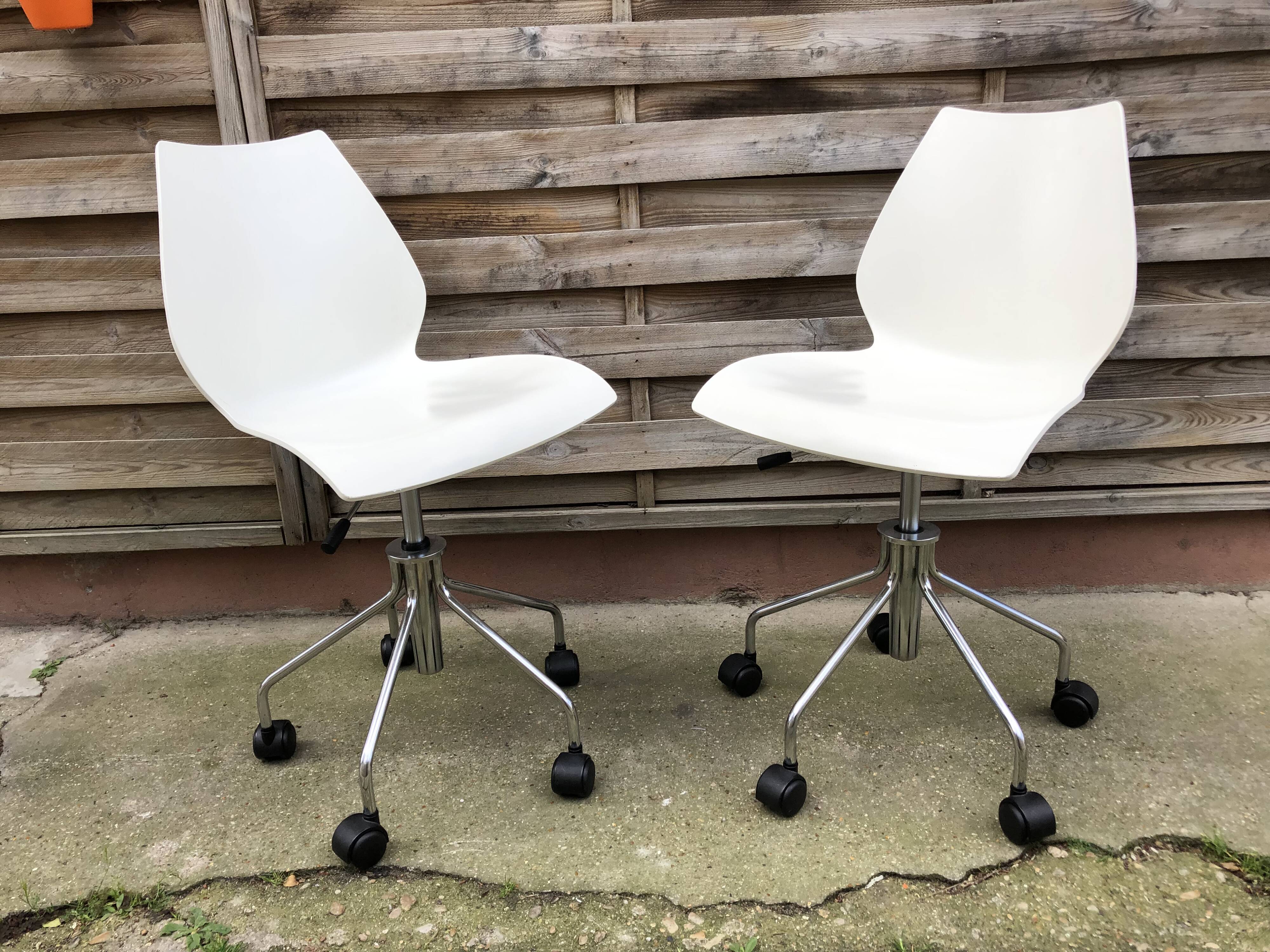 Chaise de bureau Kartell Mauï par Vico Magistretti 1990