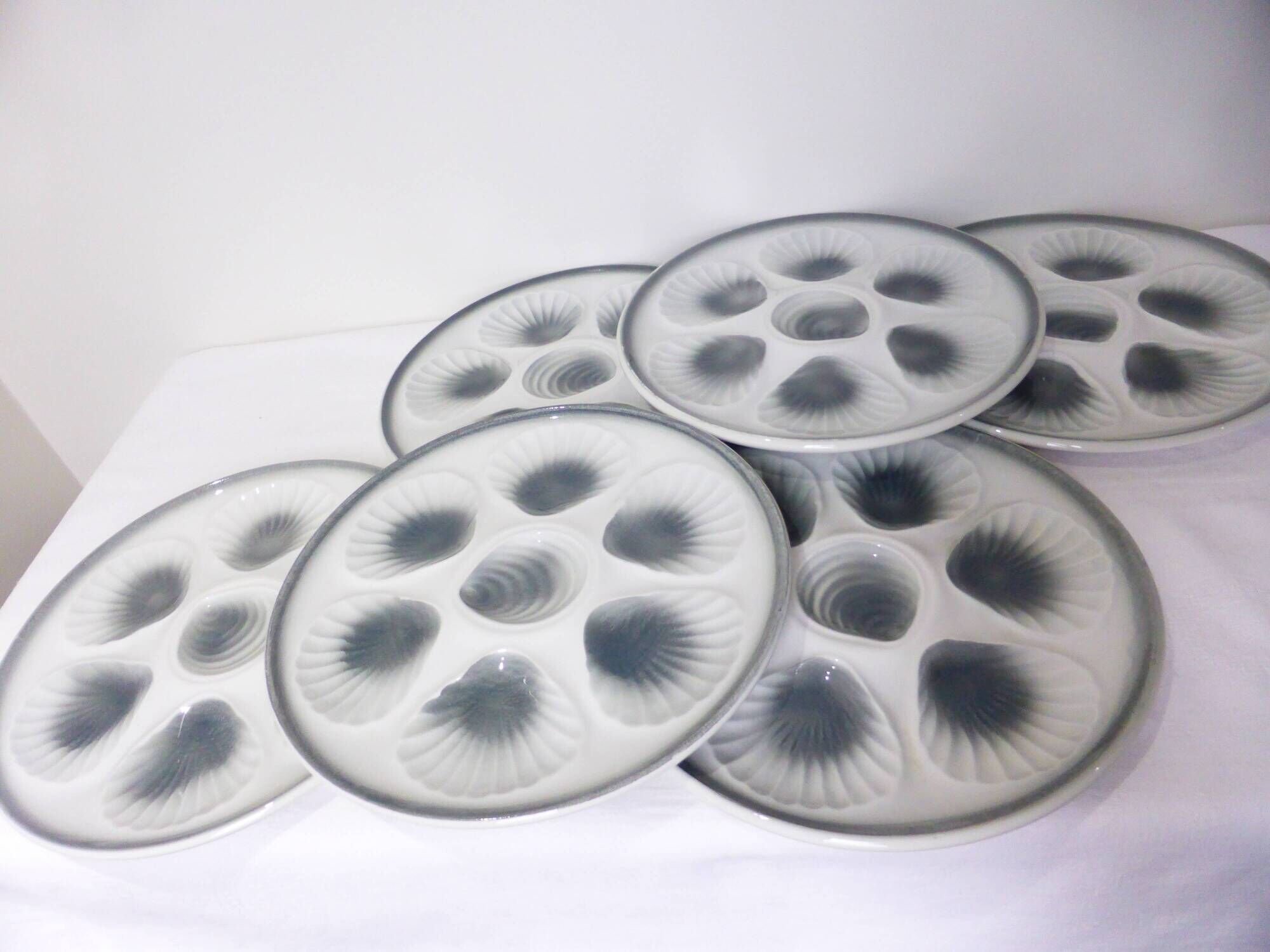 6 oyster plates Moulin des Loups and Orchies 210371