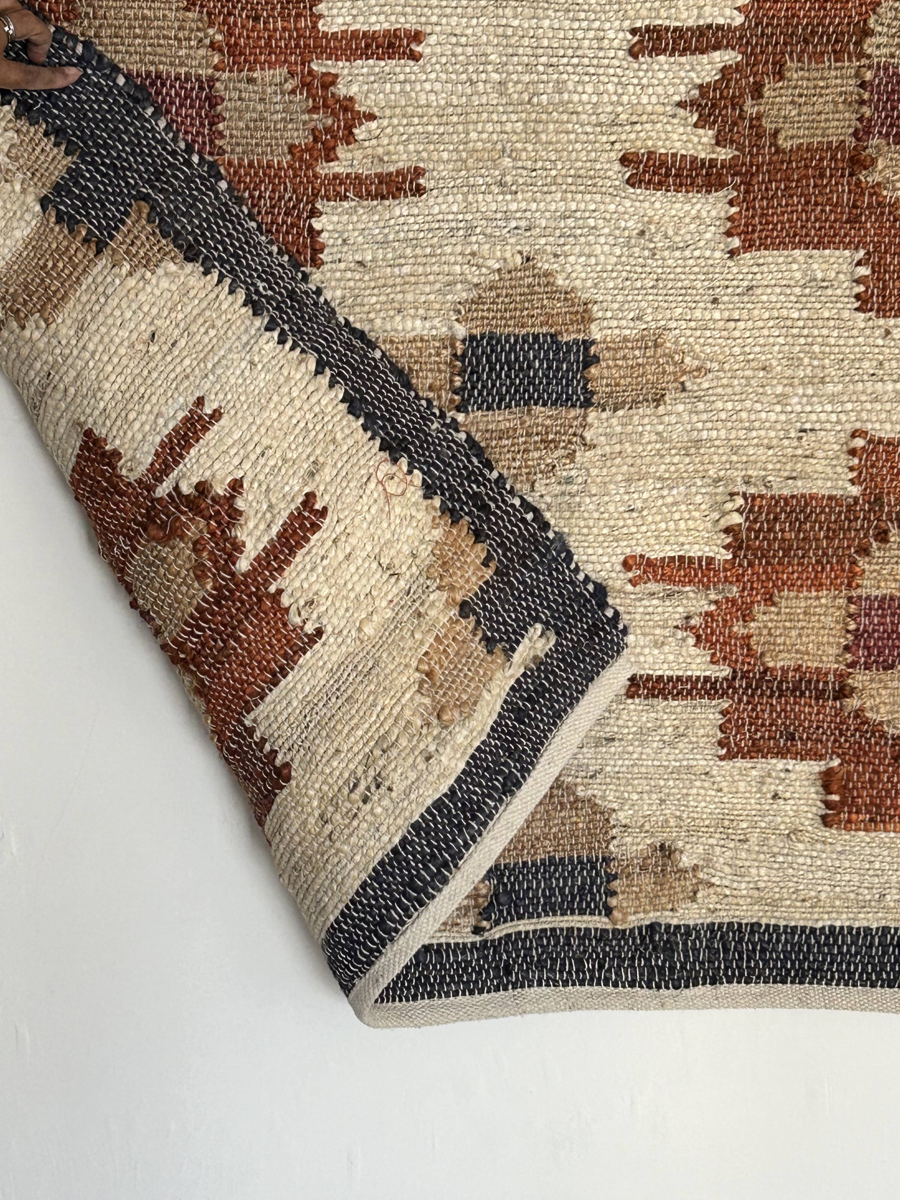 tapis kilim feli, jute-coton
