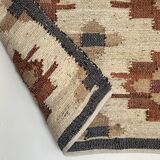 tapis kilim feli, jute-coton
