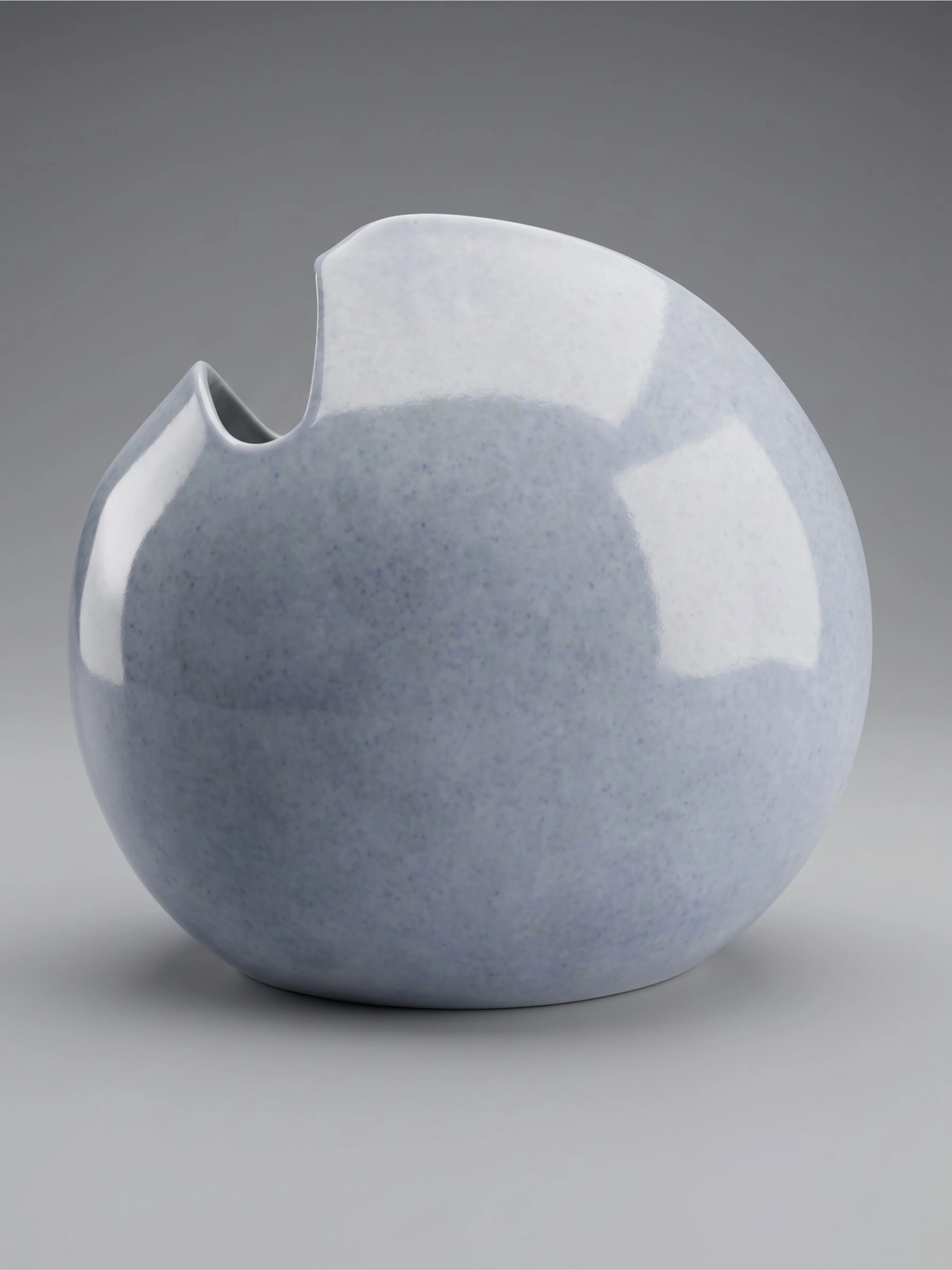 Virebent porcelain vase – stylised landscape decoration – Fish model TGM