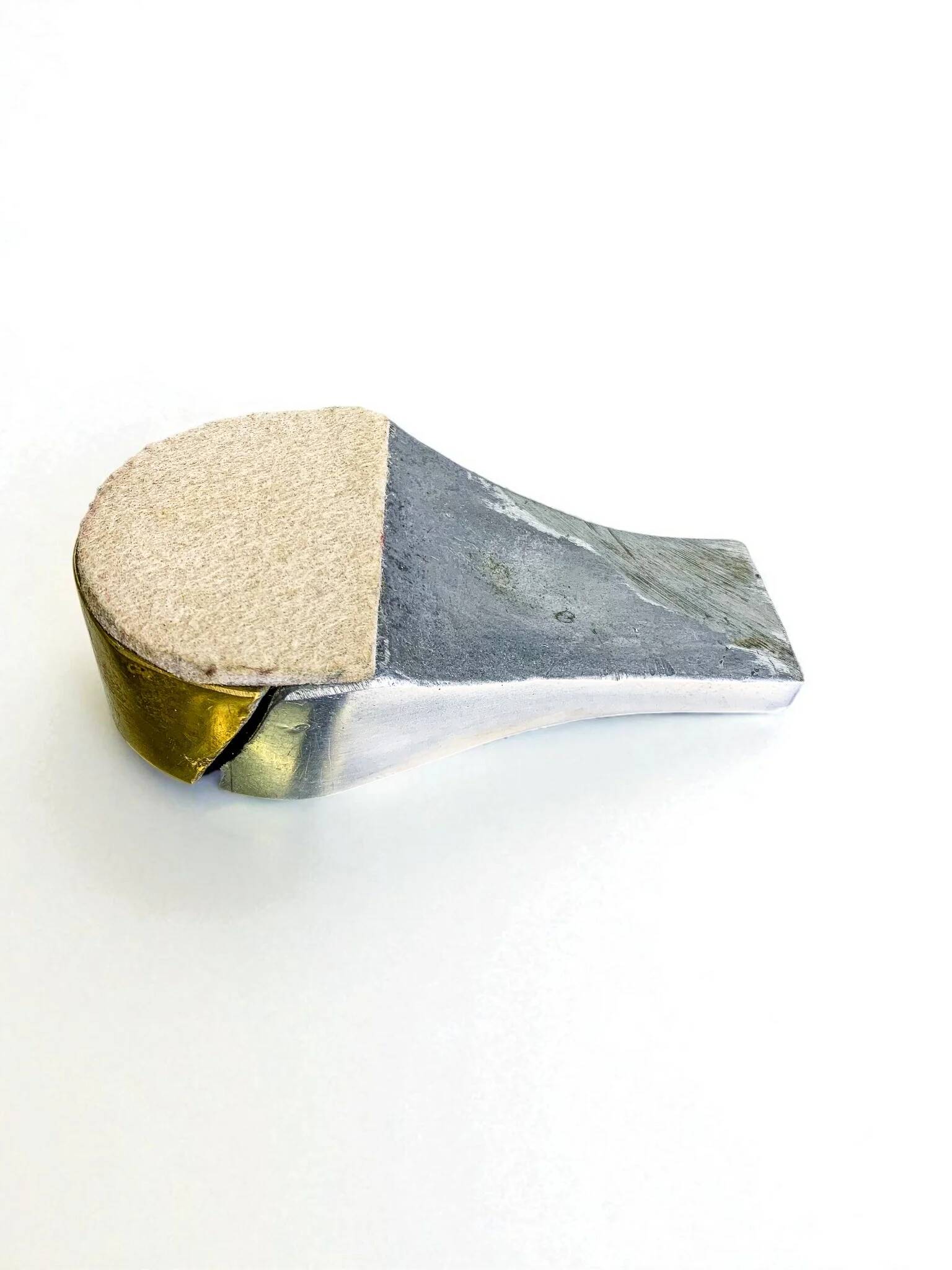 Brutalist cigar ashtray by Arte3, bronze & aluminium, Spain 1980s
