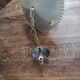 Brass lantern small chain pendant vintage entrance 1950