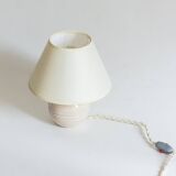 White crackled ceramic lamp base, 1930s