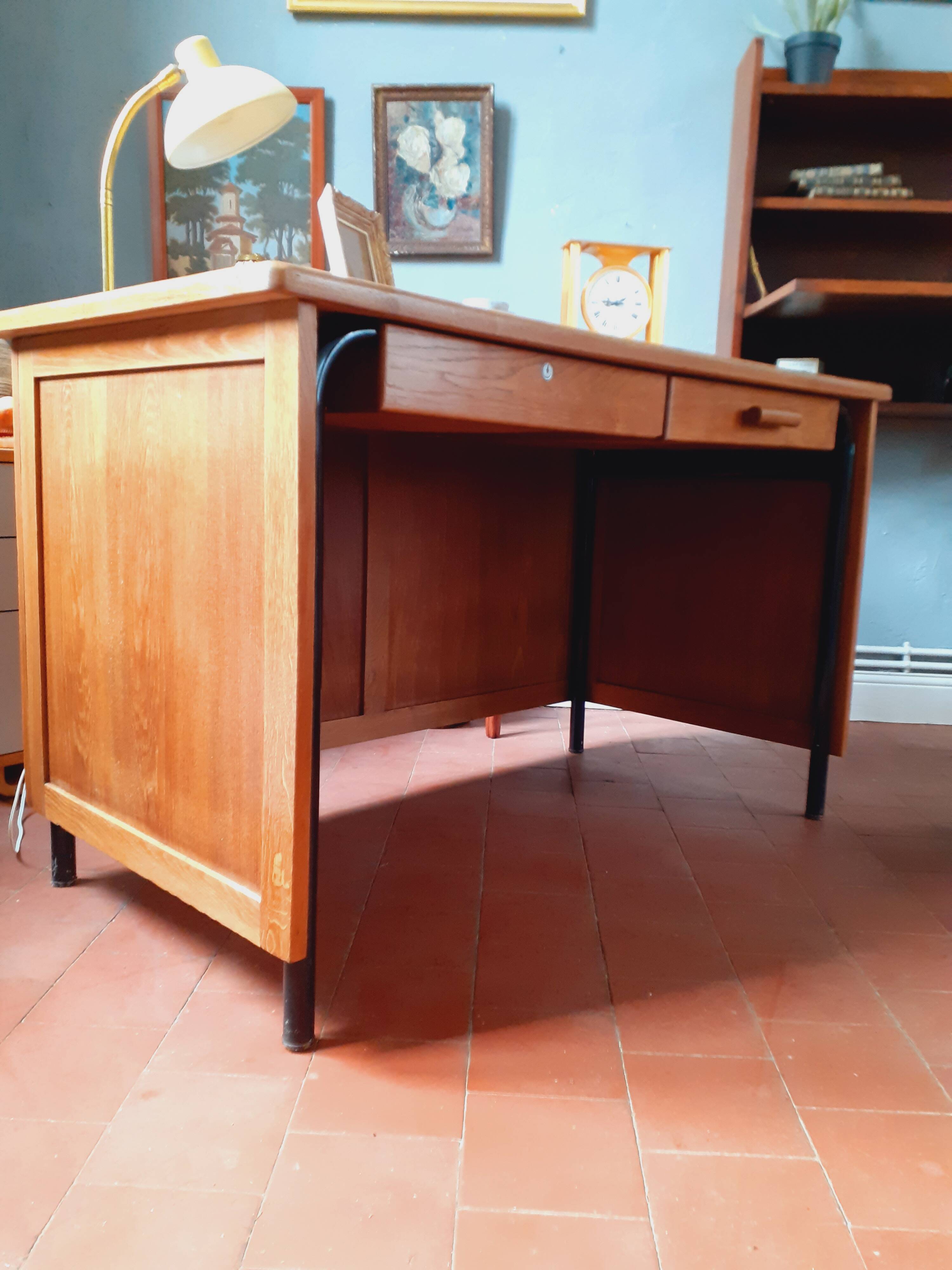 Vintage oak desk from the 60s