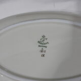 Ravier ovale en porcelaine Fürstenberg  crème liseré doré